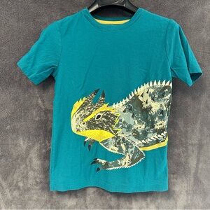 Tea Collection Teal Lizard Tee Shirt
